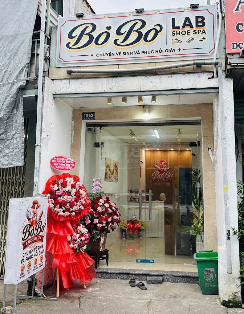 Mặt tiền BoBo Lab Shoe Spa tại Phường Long Bình, TP. Đồng Nai